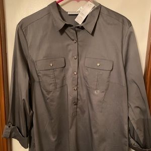 BNWT beautiful grey NY and Company button down